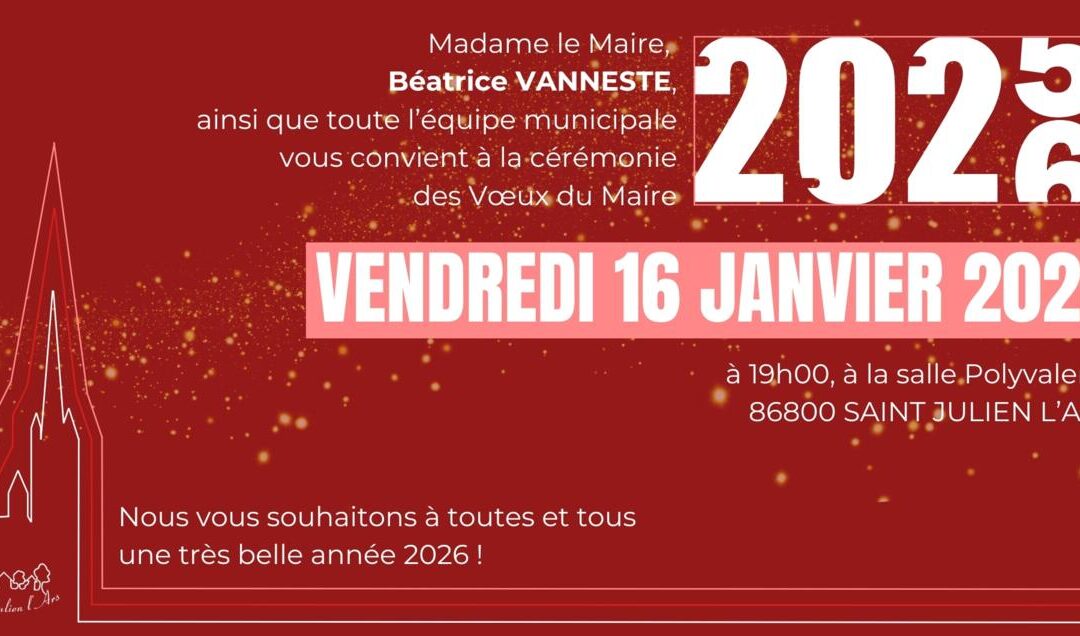 Cérémonie des Vœux du Maire 2026