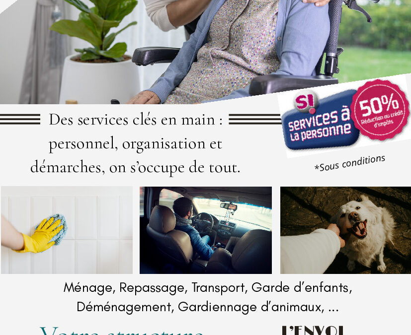 L&rsquo;Envol – Service d&rsquo;aide à la personne