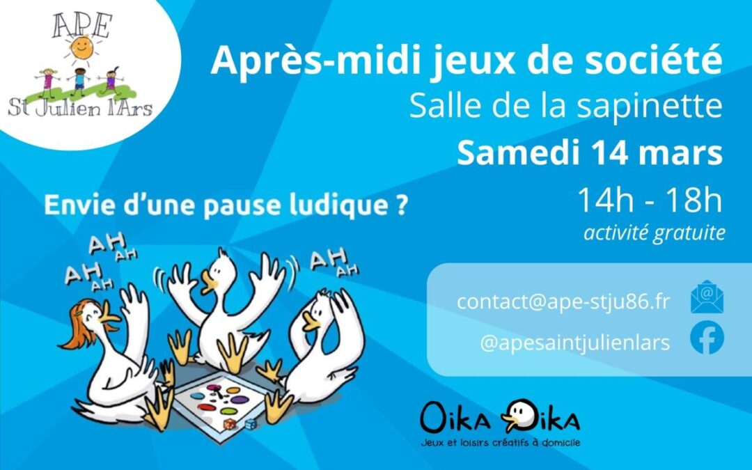 🎲 Après-midi jeux de société